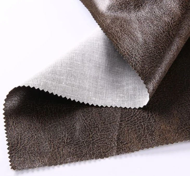Luxry bronceado cuero Gamuza Artificial del sofá cubierta de tela