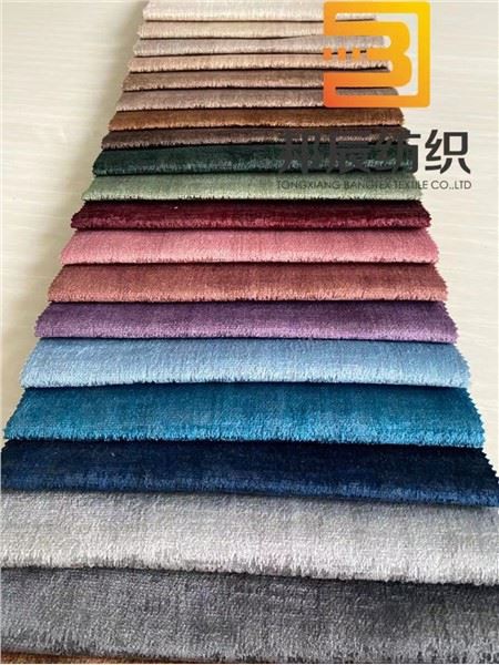 Producto de China Diseño multicolor 100% poliéster Tela de sofá de terciopelo de Holanda